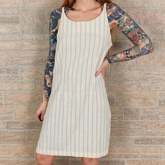 Minimalist Striped Sleeveless Dress