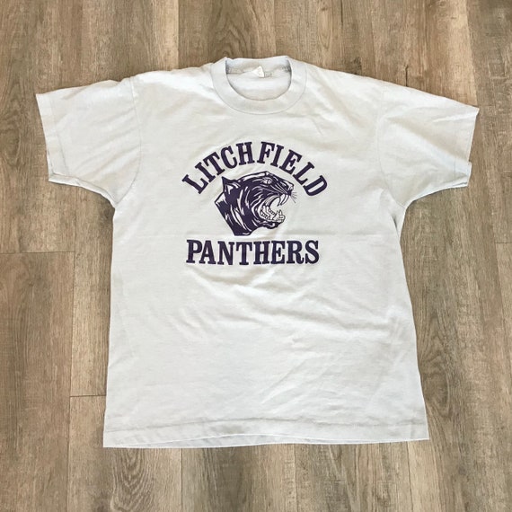 80's Soft Vintage Litchfield Panthers School Masc… - image 5