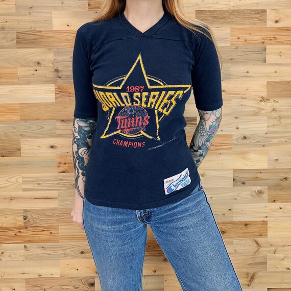 Minnesota Twins 1987 World Series Vintage Baseball T Shirt