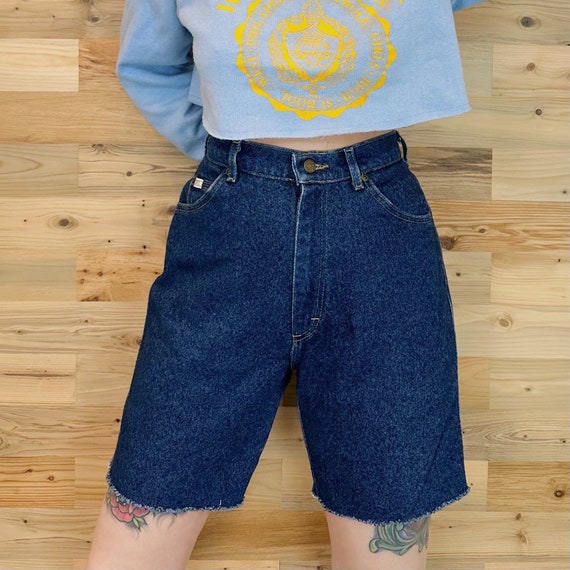 Lee 90's Vintage High Rise Cut Off Jean Shorts / Size 28 29