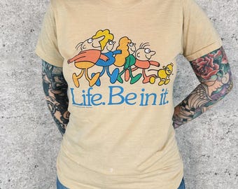 1975 Life Be In It Vintage Australia Community Health Promo Tee Shirt T-Shirt