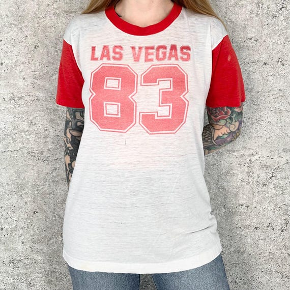 Las Vegas 1983 Vintage Paper Thin Soft Tee Shirt T-Shirt