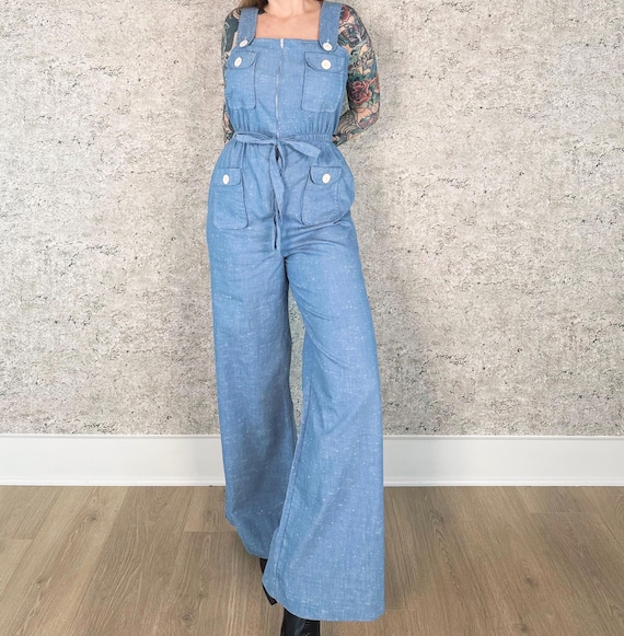 1960's Vintage Sleeveless Jumpsuit Romper