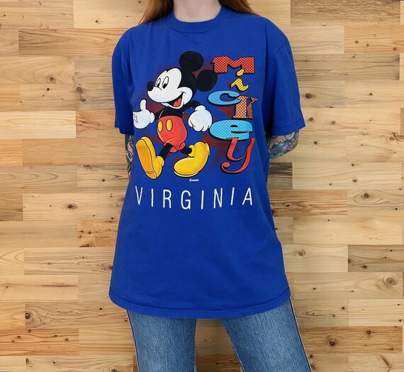 Mickey Mouse Disney Vintage 1990's Virginia Tee Shirt T-Shirt