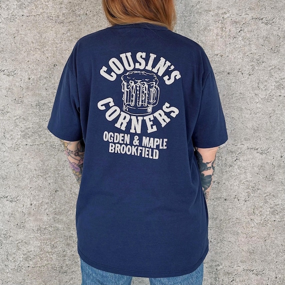 80's Cousin's Corners Bar Vintage Graphic Tee Shirt T-Shirt
