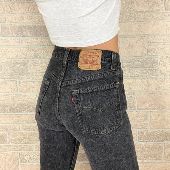 Levi's 501 Faded Black Jeans / Size 25
