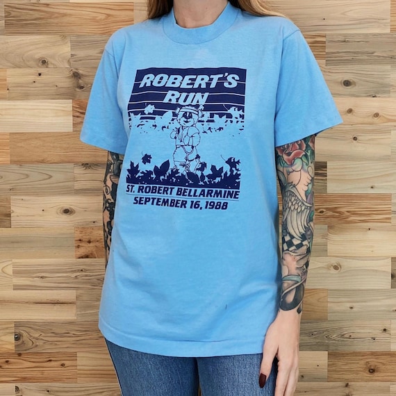 80's Vintage Charity Marathon Tee Shirt T-Shirt