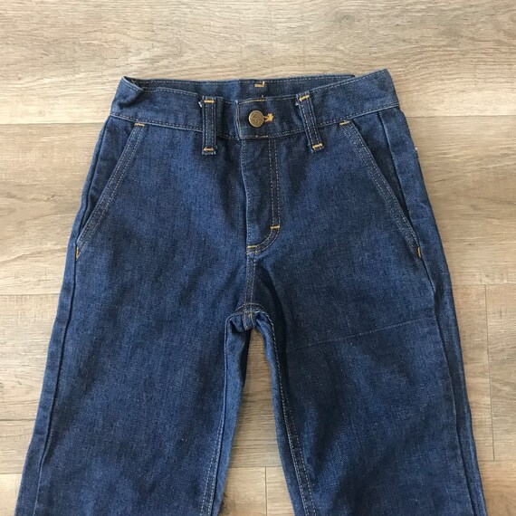 70's LEE Vintage Bell Bottom Jeans / Size 21 XXS - image 6