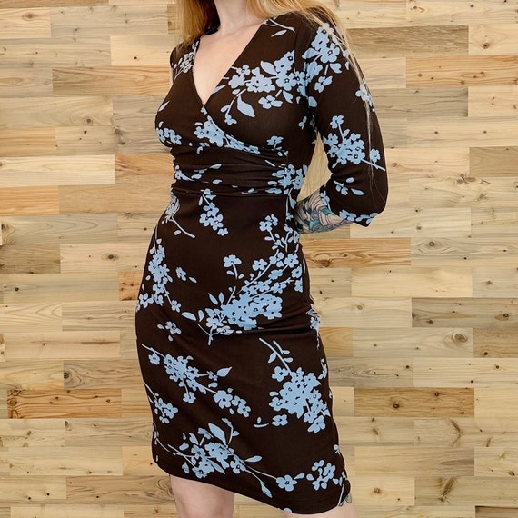 Vintage 90's Floral Print Mini Dress