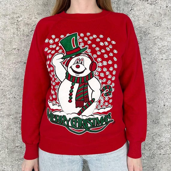 Vintage Holiday Frosty the Snowman Christmas Sweatshirt