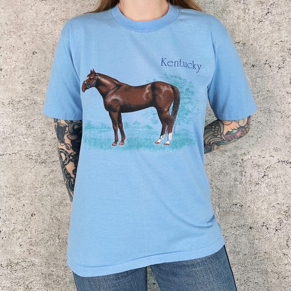 80's Kentucky Vintage Horse Tee Shirt T-Shirt