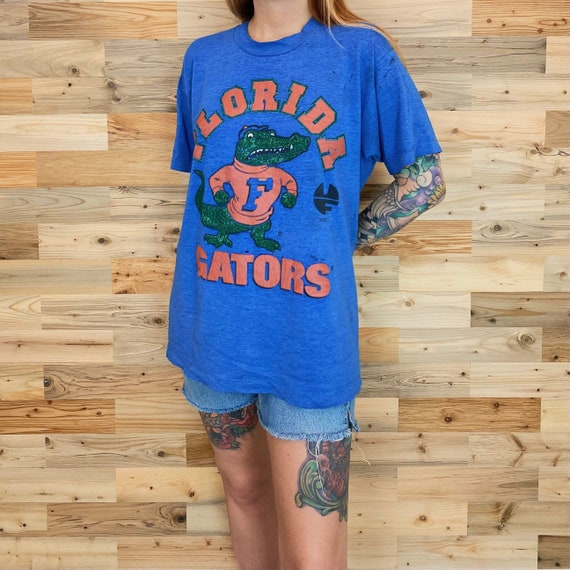 Gators University of Florida Vintage 1988 Thrashed Paper Thin T Shirt