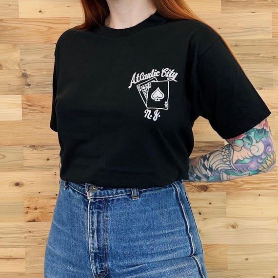 Atlantic City New Jersey Soft Vintage Travel Tee Shirt T-Shirt