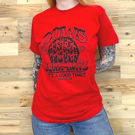 80's Vintage Dows Iowa Corn Days Event Tee Shirt T-Shirt
