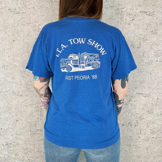 80's Paper Thin Soft Vintage Illinois ITA East Peoria Tee Shirt T-Shirt