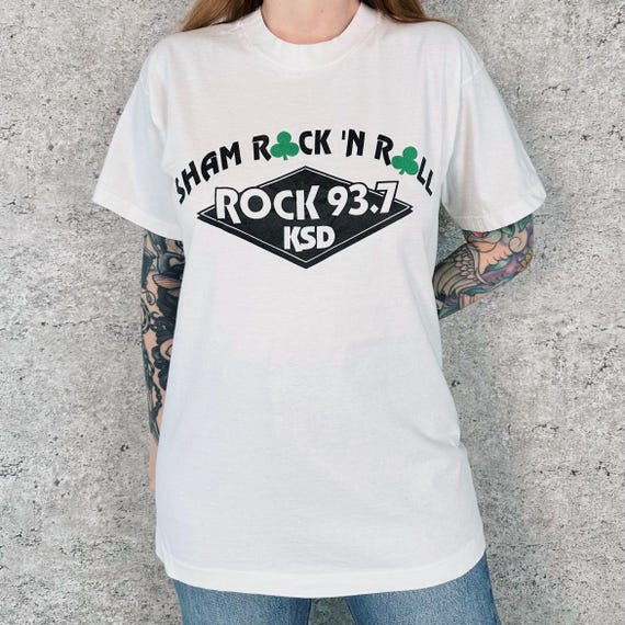 Vintage Radio Station Rock 93.7 KSD St. Louis Tee Shirt T-Shirt