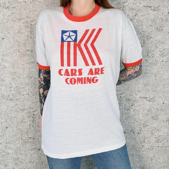 Chrysler Vintage K Cars Are Coming Thin Soft Ringer Tee Shirt T-Shirt