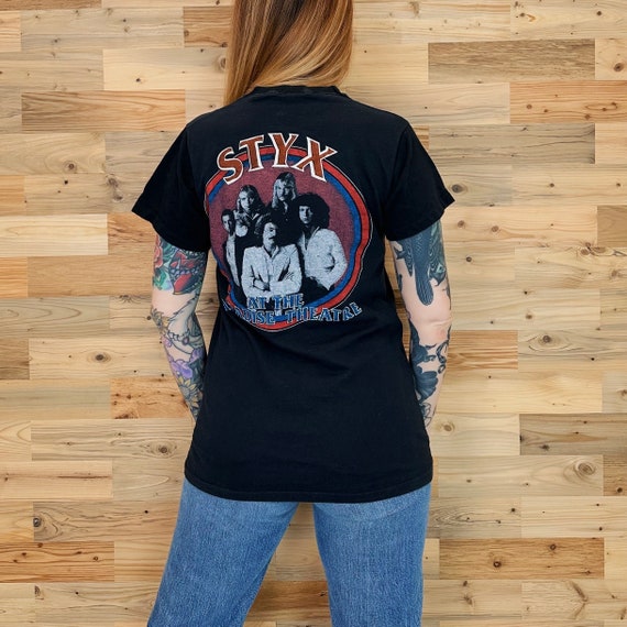Styx 1981 World Tour Paradise Theatre Vintage Rock Band Music Tee