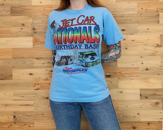 Vintage Texas Motorplex Jet Car Nationals Racing Tee Shirt T-Shirt