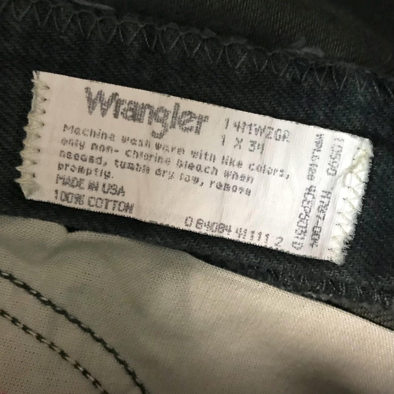 Wrangler vintage donkergroene westernjeans / maat 23 afbeelding 7
