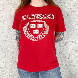 Vintage 80s Champion Size M Harvard University Single Stitch