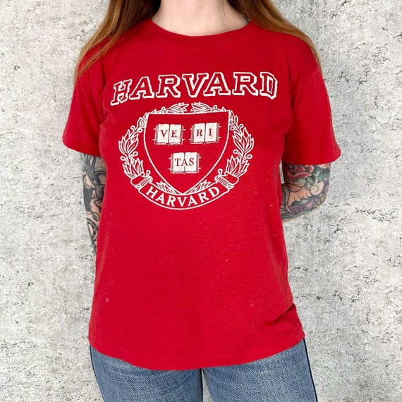 80's Harvard University Paper Thin College Tee Shirt T-Shirt