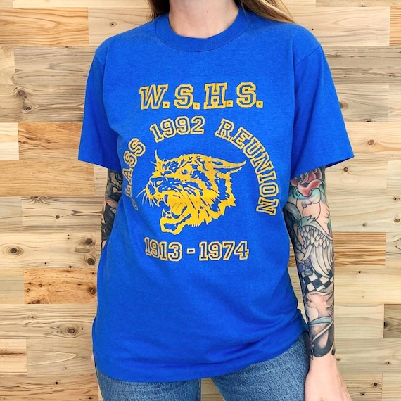90's High School Reunion Vintage Retro Mascot T-Shirt Tee Shirt