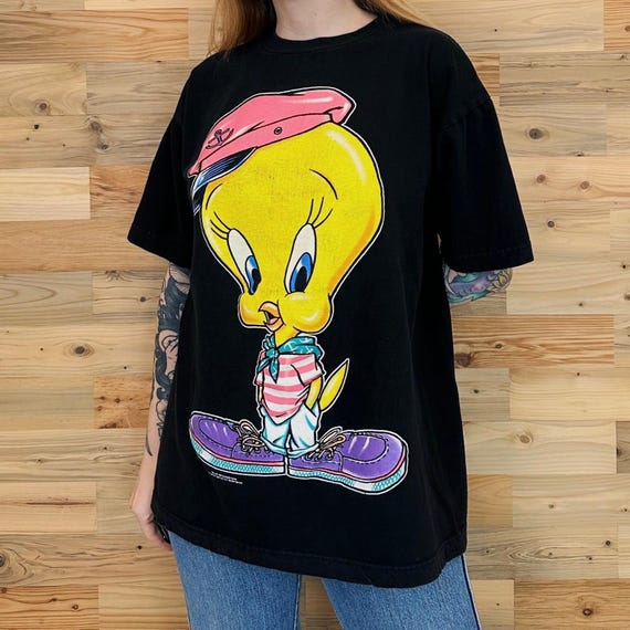 90's Looney Tunes Tweety Bird Vintage Graphic Tee Shirt T