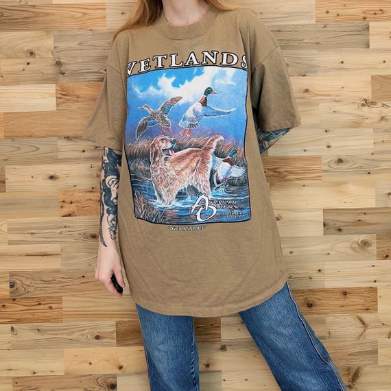 90's Wetlands American Outback by Michael Hoffman Nature Tee Shirt