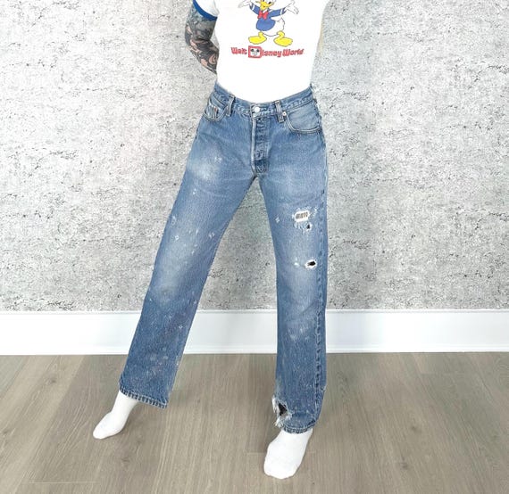 Levi's 501 Vintage Distressed Jeans / Size 29 30