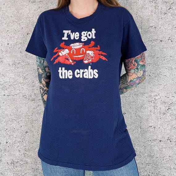 70's RARE The Crab Pot Riviera Beach Vintage Tee Shirt T-Shirt