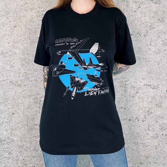 Vintage 1991 Desert Storm Air Force Tee Shirt T-Shirt