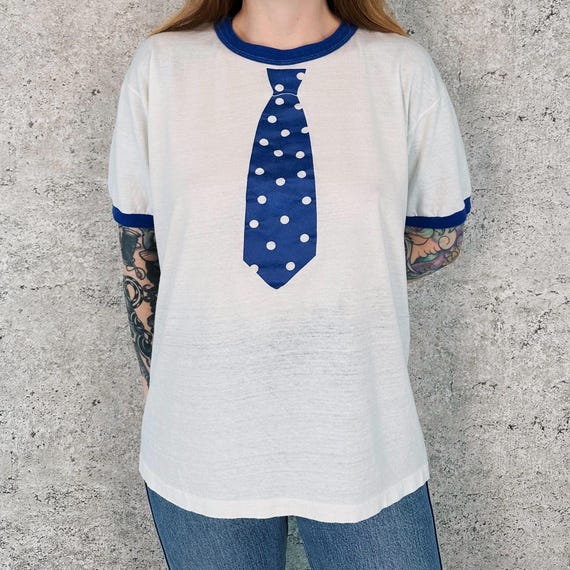 Vintage Necktie 'The Zoo' Ringer Tee Shirt T-Shirt