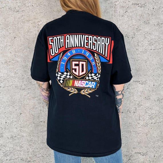 NASCAR Vintage 90s 50th Anniversary Tee Shirt T-Shirt