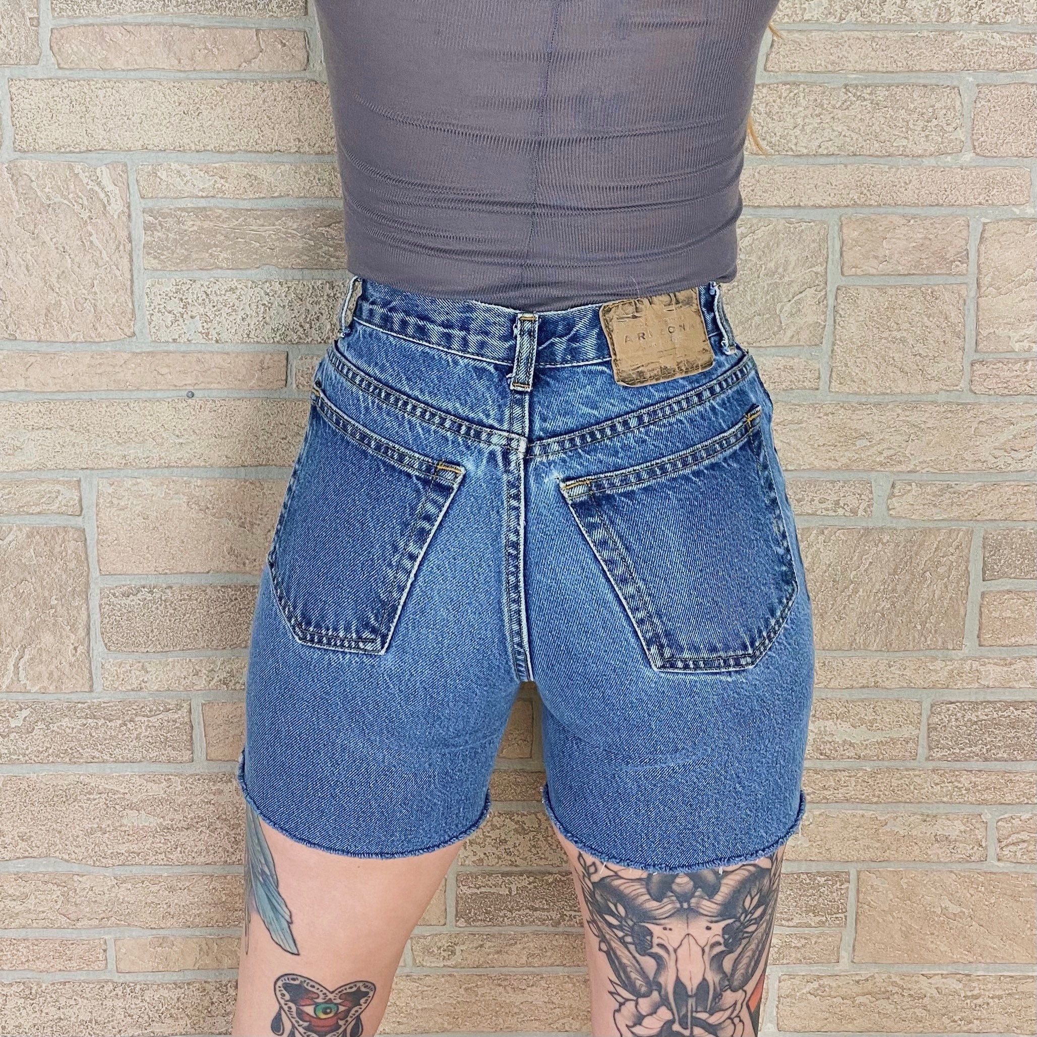90's Arizona Cut off Jean Shorts / Size 