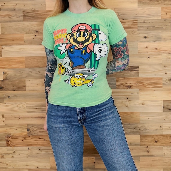 1990 Vintage Super Mario Bros 3 Nintendo Game Tee Shirt