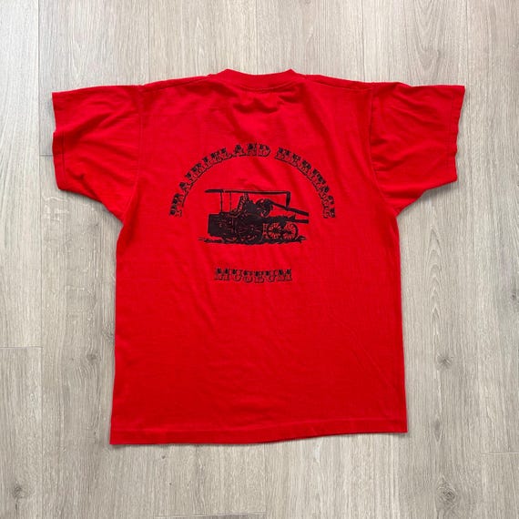 80's Soft Vintage Prairie Land Heritage Steam Power and Tractor Museum Tee Shirt T-Shirt