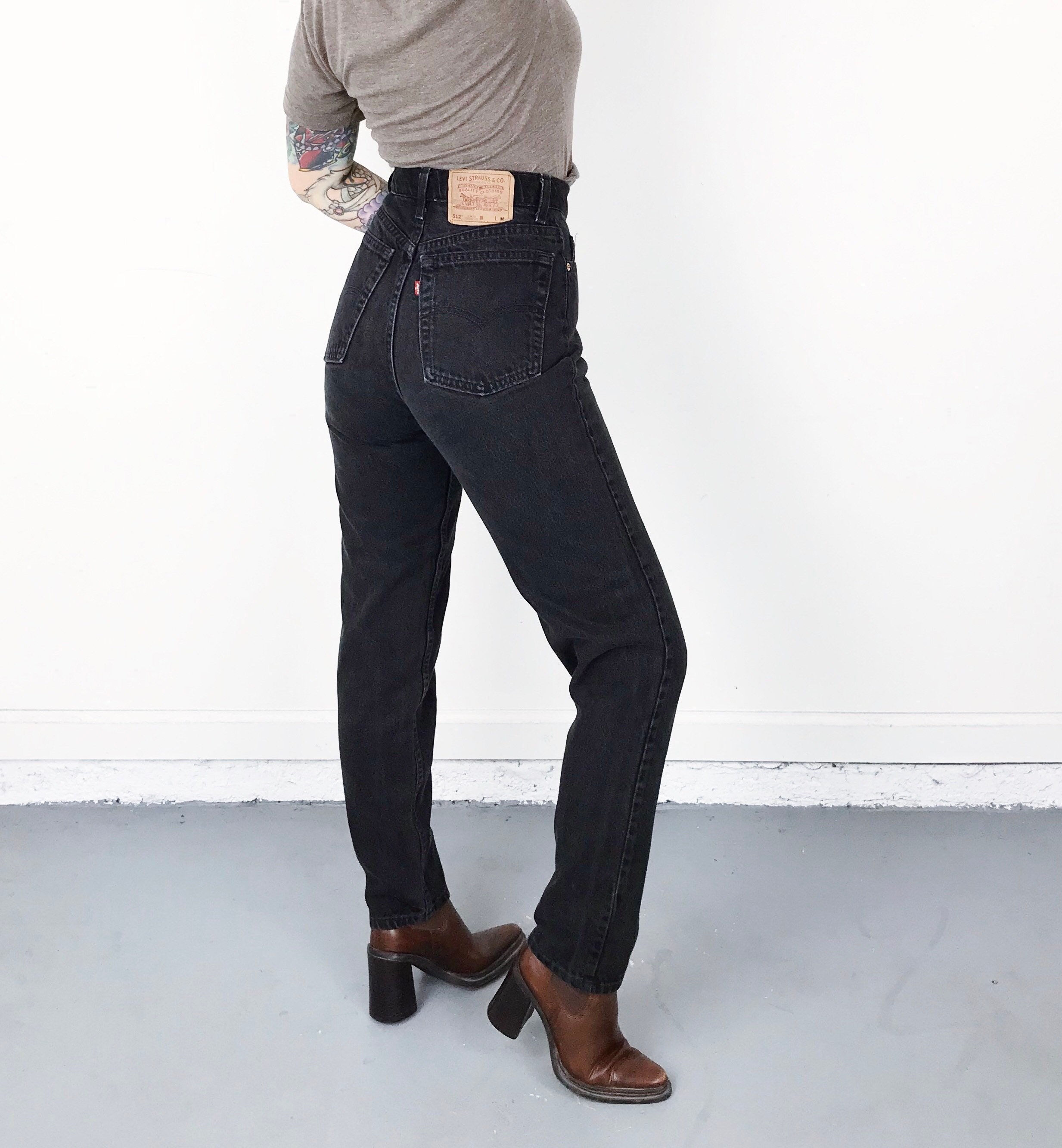 levi's 512 black stretch
