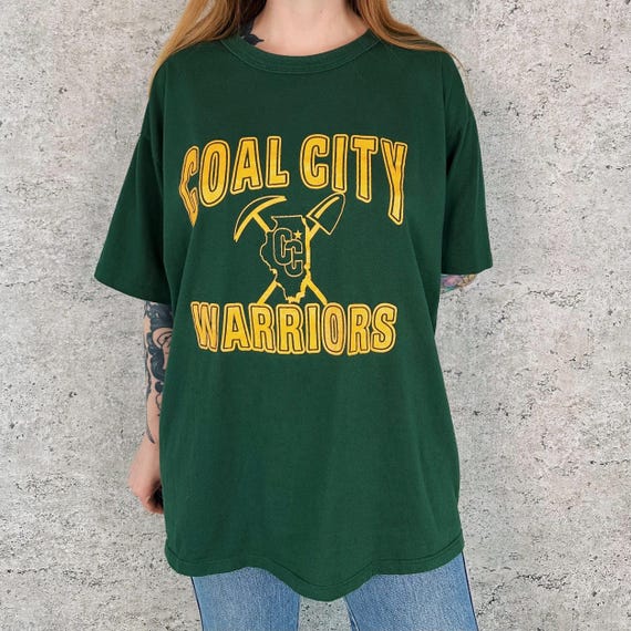 Vintage Coal City Warriors Tee Shirt T-Shirt