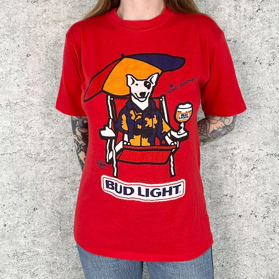 Spuds Mackenzie Bud Light Vintage 80's Tee Shirt T-Shirt