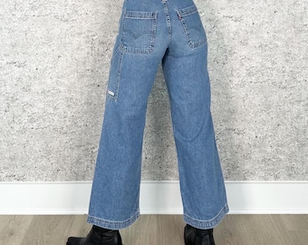 Levi's Dry Goods Vintage Pantalones vaqueros utilitarios de pierna ancha / Talla 24 25 XS