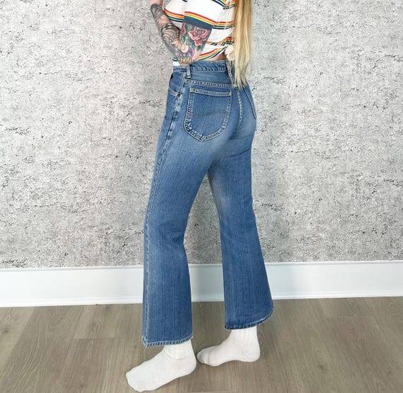 Lee Riders Vintage 1970's Flare Jeans / Size 24 - image 4