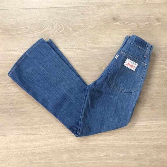 1970's Levi's Vintage Flare Jeans / Youth Tag Size 12
