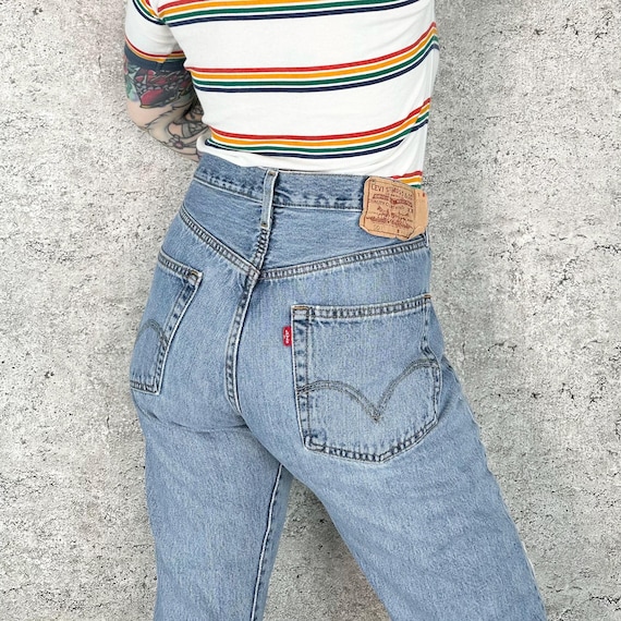 Levi's 501 Vintage Distressed Straight Leg Jeans / Size 31