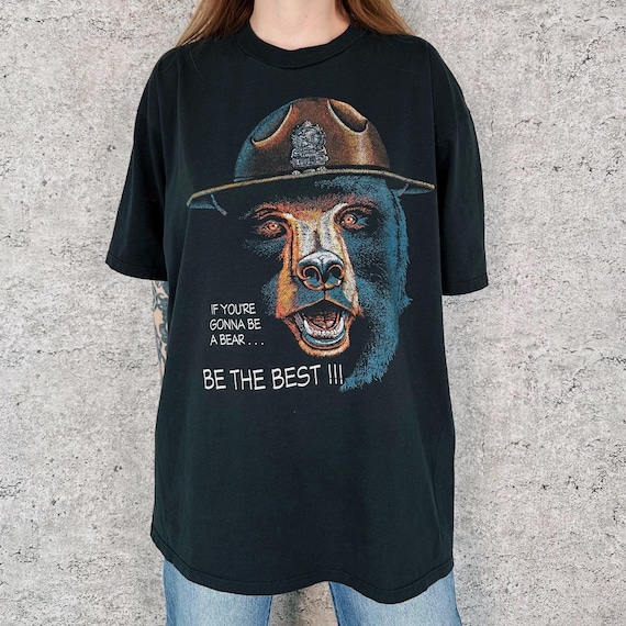 Vintage Smokey the Bear Illinois I.S.P. Tee Shirt T-Shirt