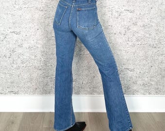 1970's Western Vintage Tem-Tex Boot Cut Jeans / Size