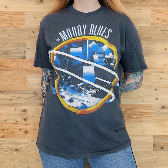 The Moody Blues Vintage 1986 Live in Concert Tour Tee Shirt T-Shirt