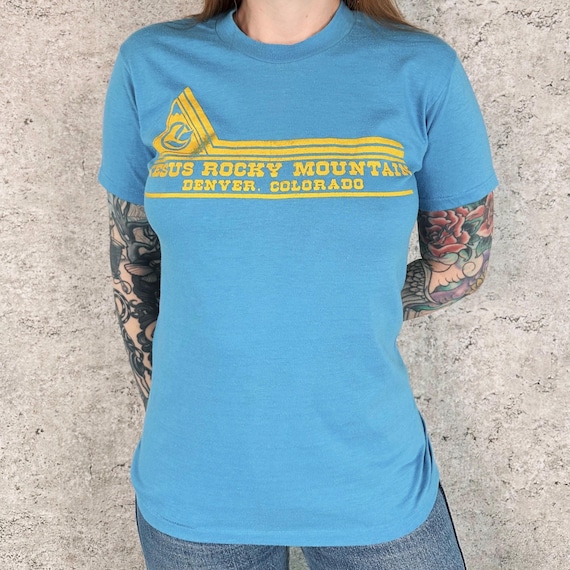 70's Denver Colorado Jesus Rocky Mountain Tee Shirt T-Shirt