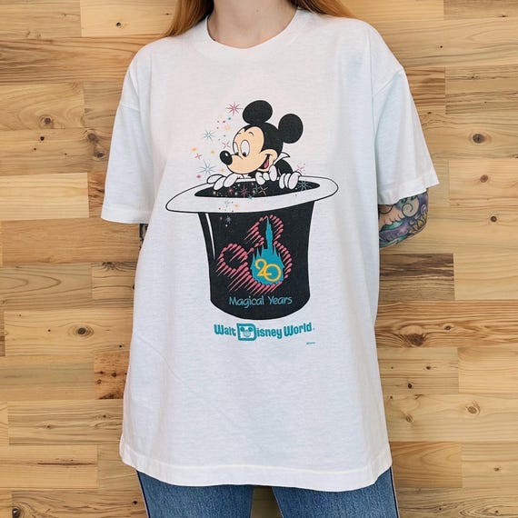 Walt Disney World 20 Magical Years Vintage 90's Tee Shirt T-Shirt