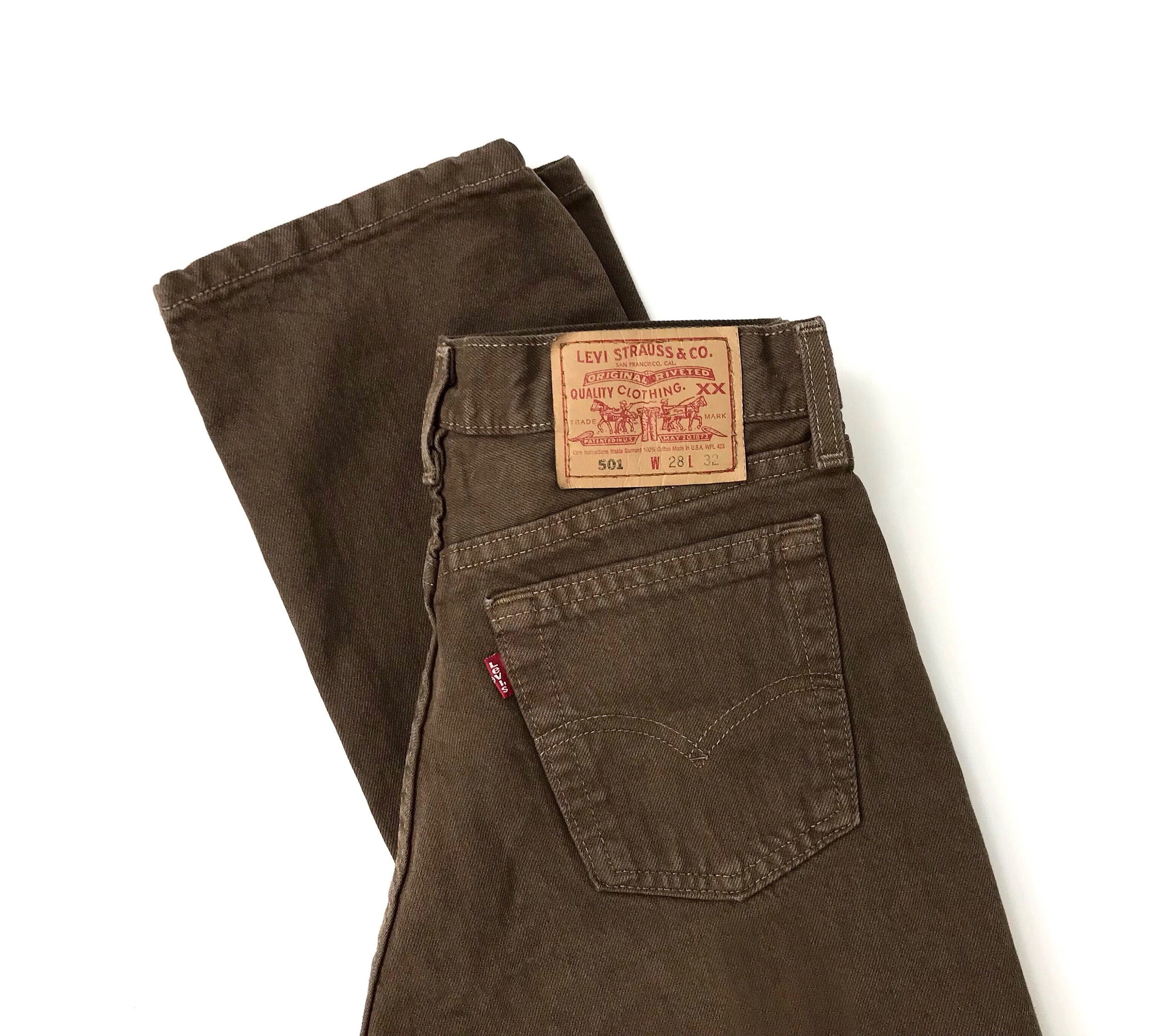 brown levis 501